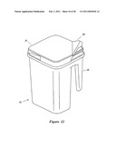 CONTAINER AND LID WITH MULTIPLE CHAMBERS AND RELATED METHODS diagram and image