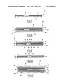 Structure including an electronic device, in particular for fabricating a security document or a document of value diagram and image