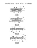 Structure including an electronic device, in particular for fabricating a security document or a document of value diagram and image