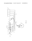 PRINT ENGINE WITH INK SUPPLY CONDUITS EXTENDING FROM A LONG SIDE OF ELONGATE PRINTHEAD CARRIAGE diagram and image