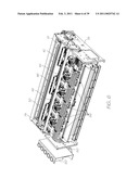 PRINT ENGINE WITH INK SUPPLY CONDUITS EXTENDING FROM A LONG SIDE OF ELONGATE PRINTHEAD CARRIAGE diagram and image