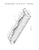 PRINT ENGINE WITH INK SUPPLY CONDUITS EXTENDING FROM A LONG SIDE OF ELONGATE PRINTHEAD CARRIAGE diagram and image