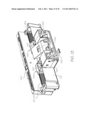 PRINT ENGINE WITH INK SUPPLY CONDUITS EXTENDING FROM A LONG SIDE OF ELONGATE PRINTHEAD CARRIAGE diagram and image