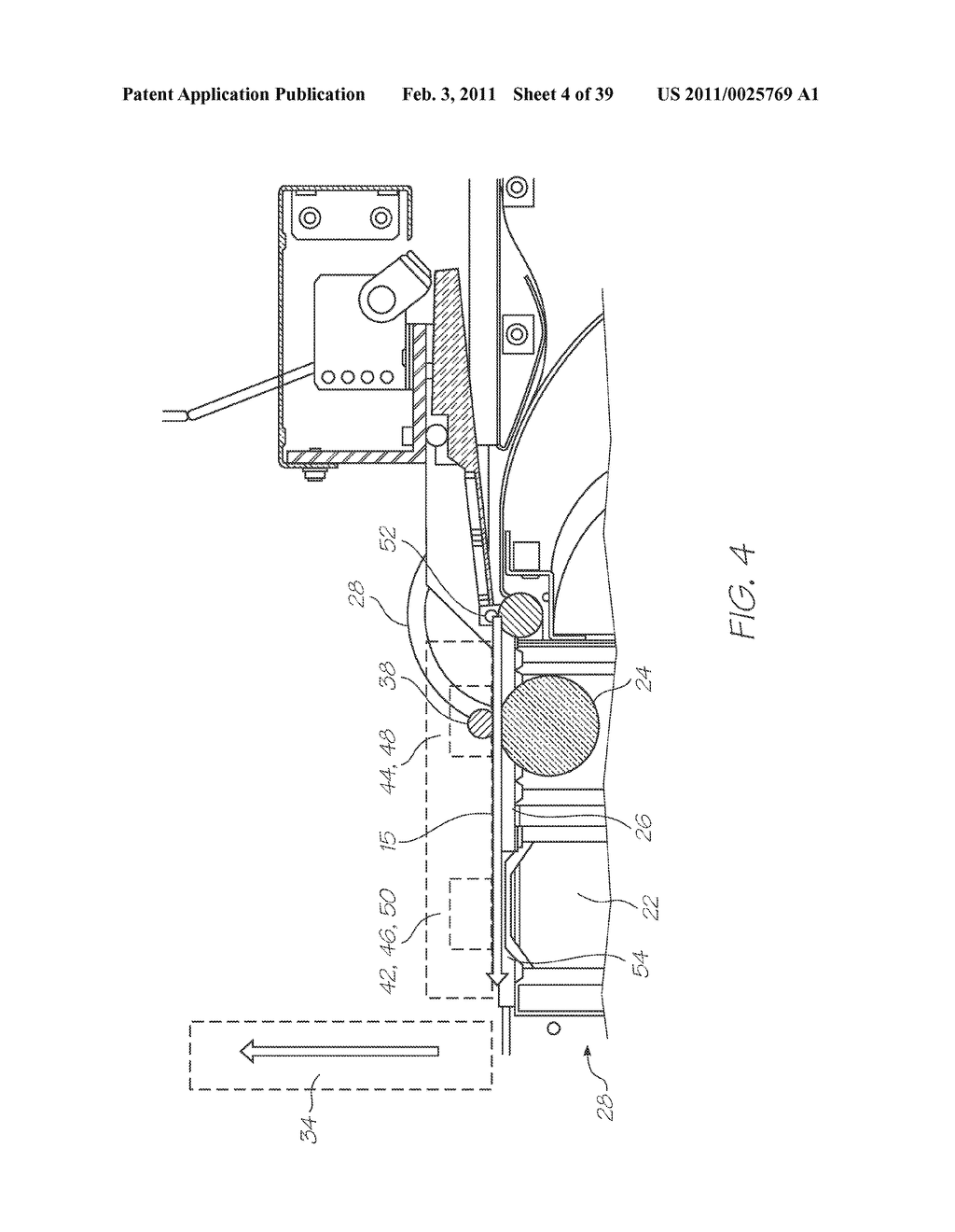 WIDE FORMAT PRINTER WITH PRINTHEADS SUPPLIED BY MULTIPLE INK CONDUITS CONNECTED BY A BYPASS LINE - diagram, schematic, and image 05