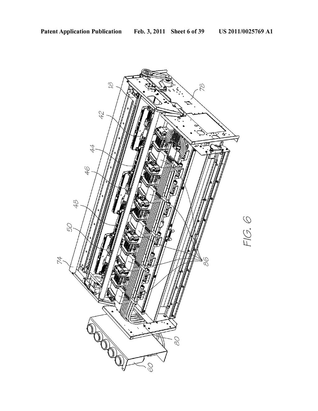 WIDE FORMAT PRINTER WITH PRINTHEADS SUPPLIED BY MULTIPLE INK CONDUITS CONNECTED BY A BYPASS LINE - diagram, schematic, and image 07