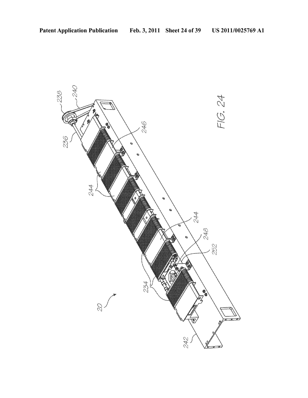 WIDE FORMAT PRINTER WITH PRINTHEADS SUPPLIED BY MULTIPLE INK CONDUITS CONNECTED BY A BYPASS LINE - diagram, schematic, and image 25