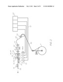 Wide format printer with independently movable printed service modules diagram and image