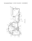 Wide format printer with independently movable printed service modules diagram and image