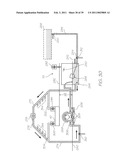 Wide format printer with independently movable printed service modules diagram and image