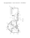 Wide format printer with independently movable printed service modules diagram and image