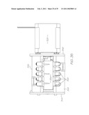 Wide format printer with independently movable printed service modules diagram and image