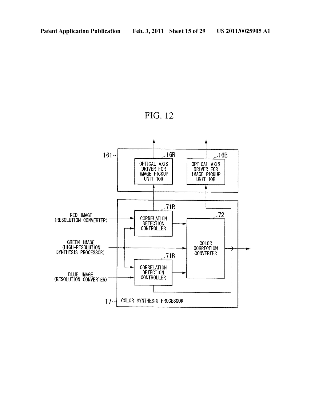 IMAGING DEVICE AND OPTICAL AXIS CONTROL METHOD - diagram, schematic, and image 16