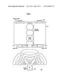 Display device and audio output device diagram and image