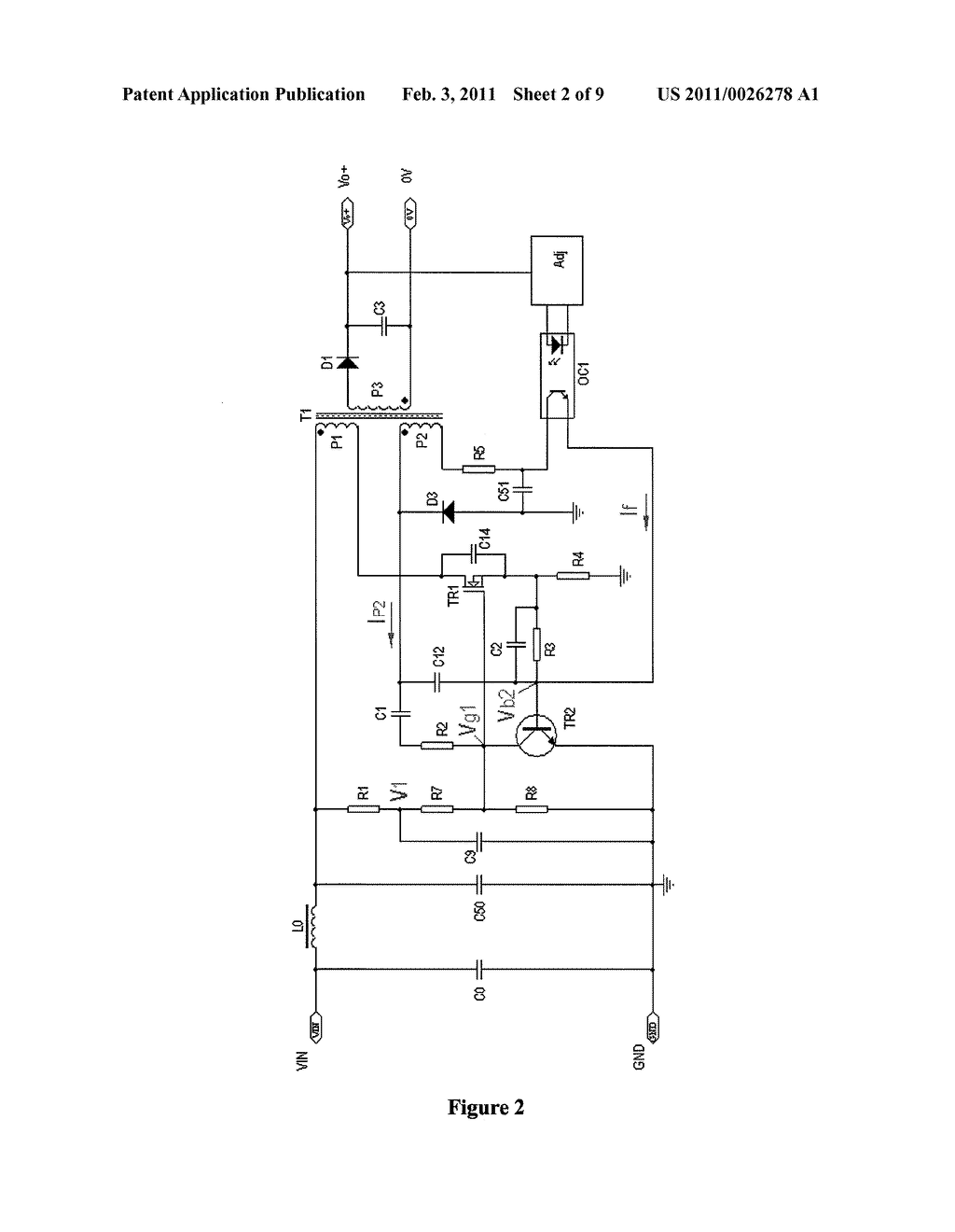 CURRENT-CONTROLLED SELF-OSCILLATING FLYBACK CONVERTER WITH TWO TRANSISTORS - diagram, schematic, and image 03