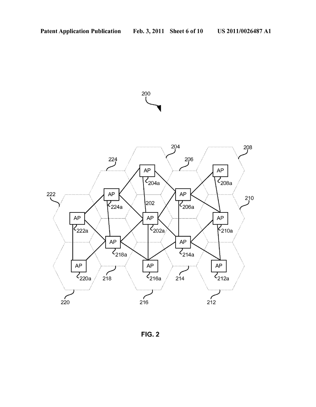 SYSTEM AND METHOD FOR PROVIDING A MESH NETWORK USING A PLURALITY OF WIRELESS ACCESS POINTS (WAPs) - diagram, schematic, and image 07