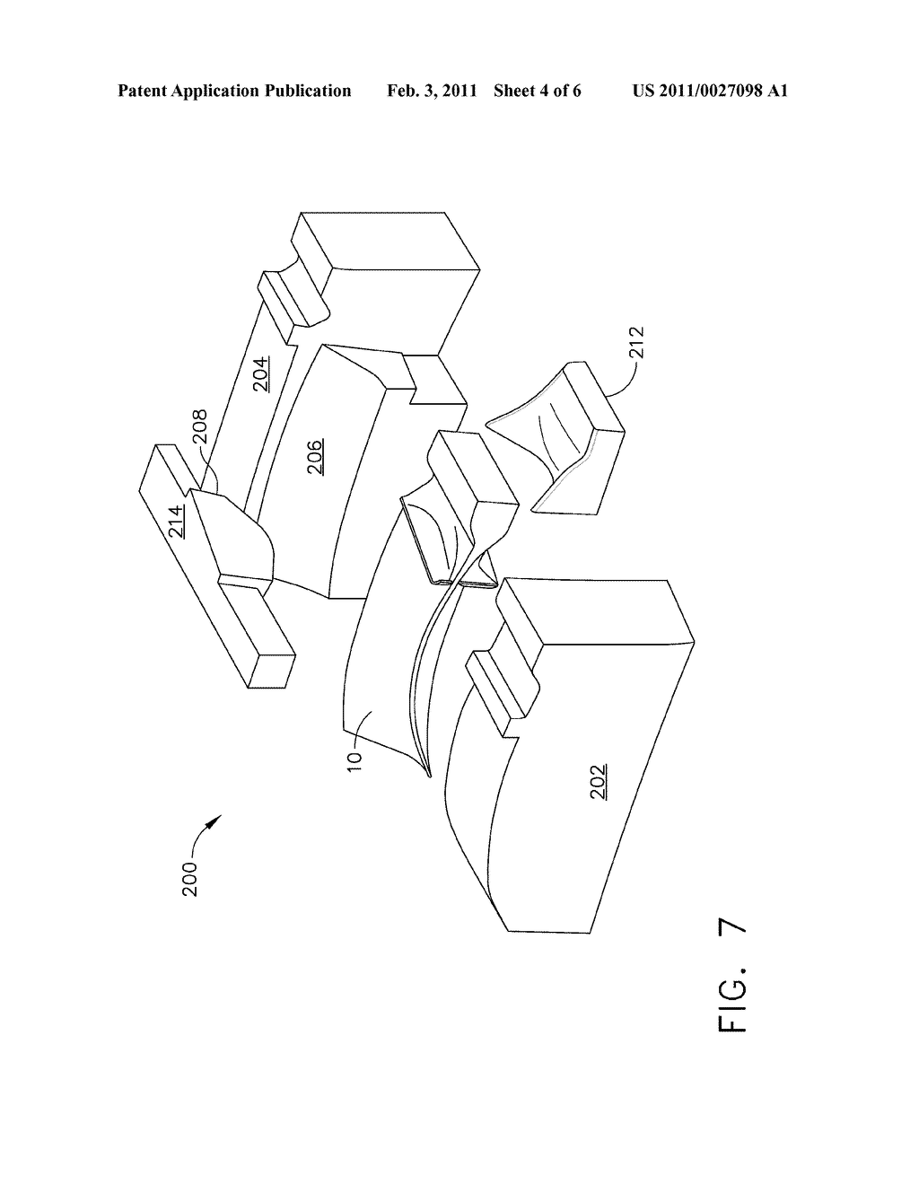 CERAMIC MATRIX COMPOSITE BLADE HAVING INTEGRAL PLATFORM STRUCTURES AND METHODS OF FABRICATION - diagram, schematic, and image 05