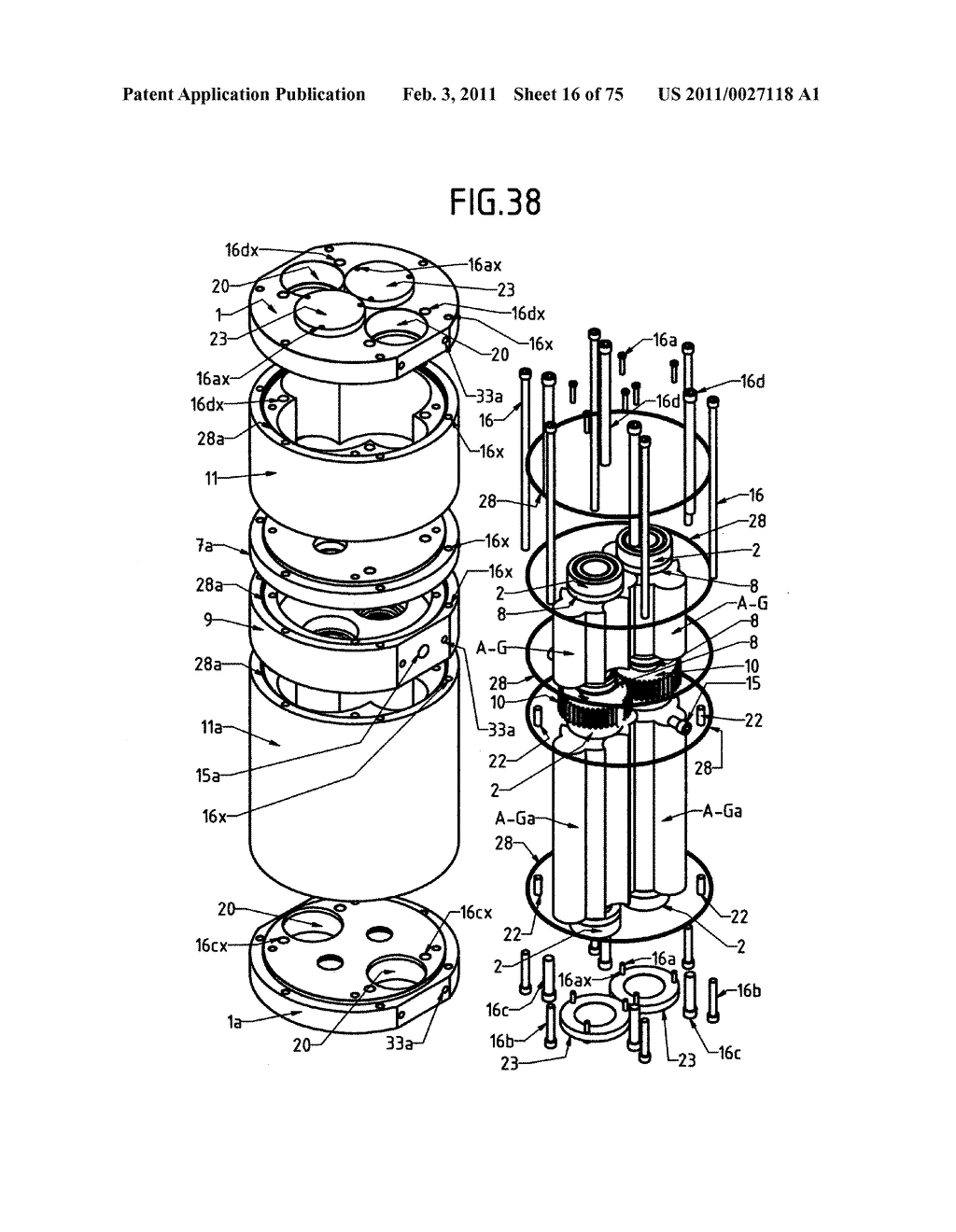 DEVICE WITH ROTARY PISTONS THAT CAN BE USED AS A COMPRESSOR, A PUMP, A VACUUM PUMP, A TURBINE, A MOTOR AND AS OTHER DRIVING AND DRIVEN HYDRAULIC-PNEUMATIC MACHINES - diagram, schematic, and image 17