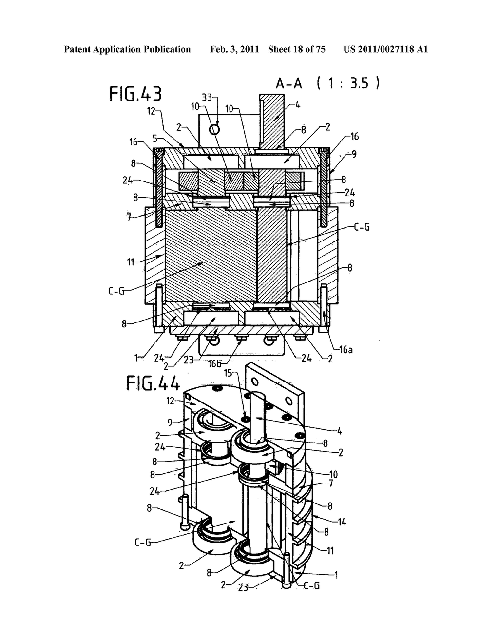 DEVICE WITH ROTARY PISTONS THAT CAN BE USED AS A COMPRESSOR, A PUMP, A VACUUM PUMP, A TURBINE, A MOTOR AND AS OTHER DRIVING AND DRIVEN HYDRAULIC-PNEUMATIC MACHINES - diagram, schematic, and image 19