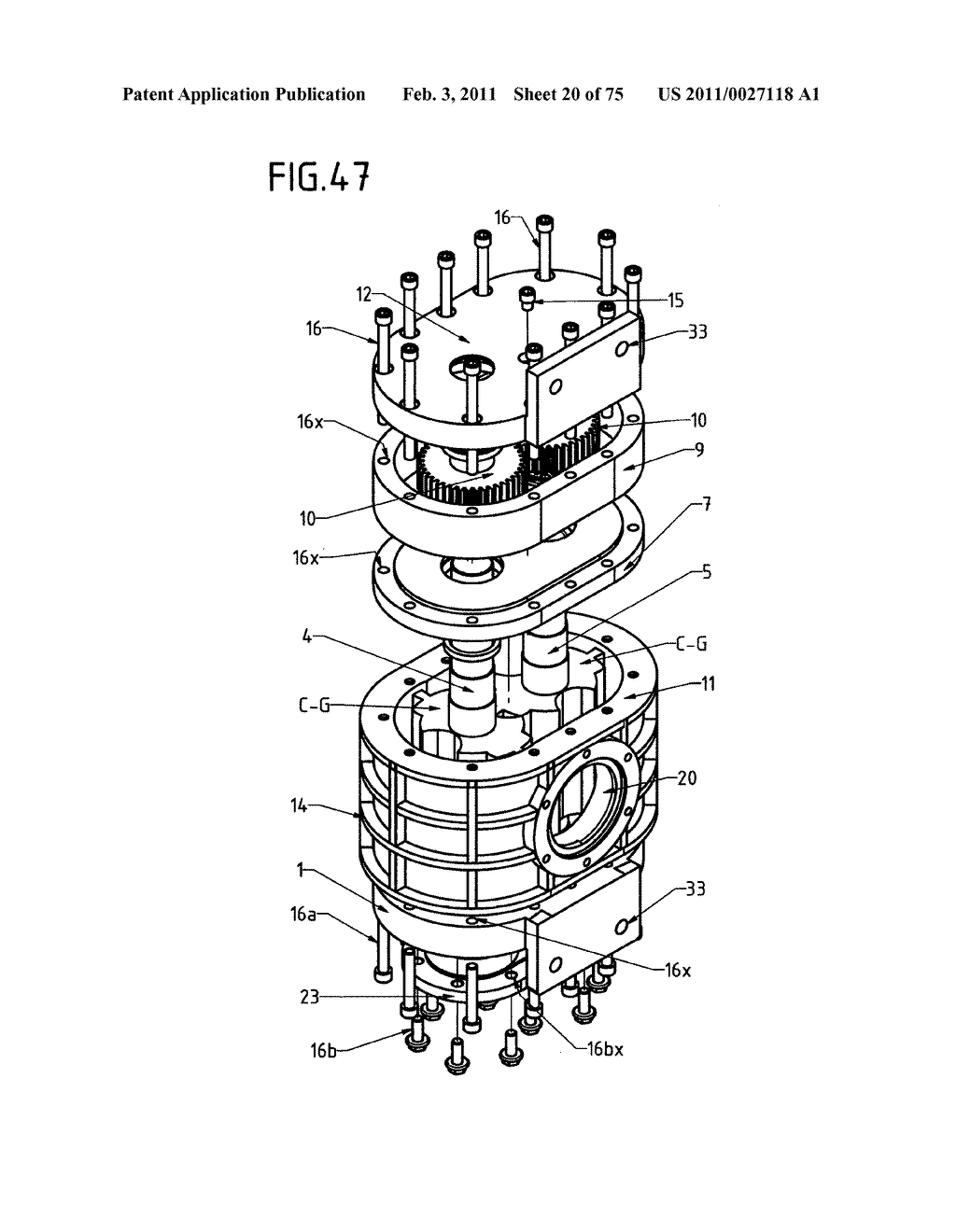 DEVICE WITH ROTARY PISTONS THAT CAN BE USED AS A COMPRESSOR, A PUMP, A VACUUM PUMP, A TURBINE, A MOTOR AND AS OTHER DRIVING AND DRIVEN HYDRAULIC-PNEUMATIC MACHINES - diagram, schematic, and image 21