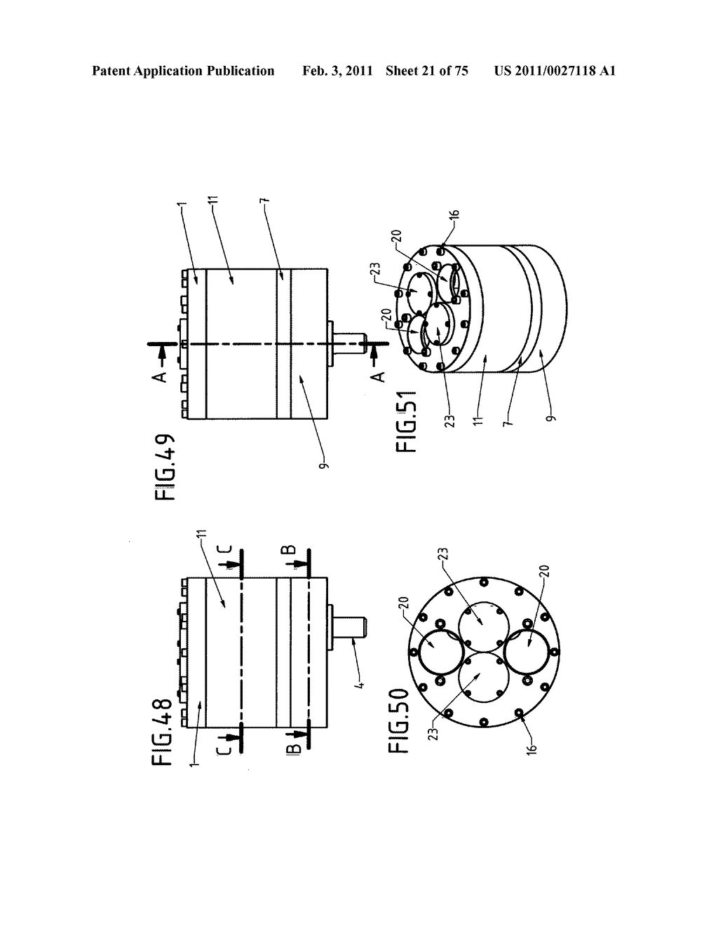 DEVICE WITH ROTARY PISTONS THAT CAN BE USED AS A COMPRESSOR, A PUMP, A VACUUM PUMP, A TURBINE, A MOTOR AND AS OTHER DRIVING AND DRIVEN HYDRAULIC-PNEUMATIC MACHINES - diagram, schematic, and image 22