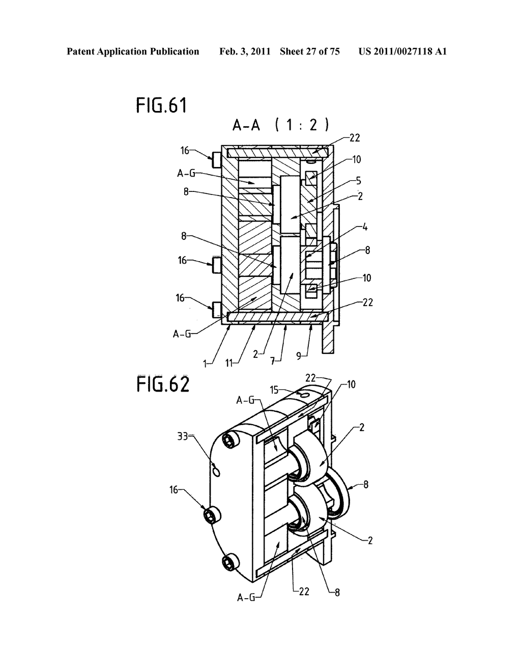 DEVICE WITH ROTARY PISTONS THAT CAN BE USED AS A COMPRESSOR, A PUMP, A VACUUM PUMP, A TURBINE, A MOTOR AND AS OTHER DRIVING AND DRIVEN HYDRAULIC-PNEUMATIC MACHINES - diagram, schematic, and image 28