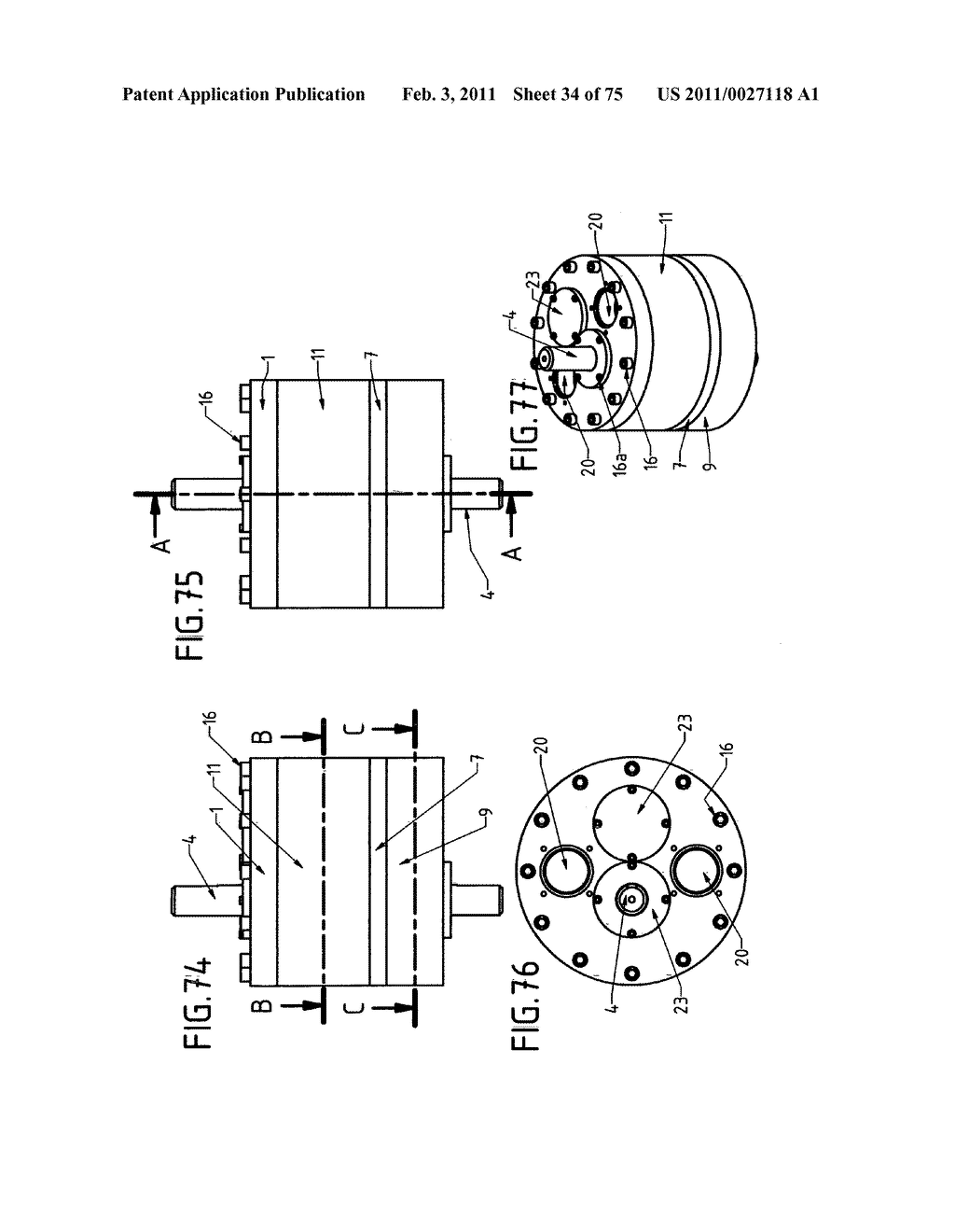 DEVICE WITH ROTARY PISTONS THAT CAN BE USED AS A COMPRESSOR, A PUMP, A VACUUM PUMP, A TURBINE, A MOTOR AND AS OTHER DRIVING AND DRIVEN HYDRAULIC-PNEUMATIC MACHINES - diagram, schematic, and image 35