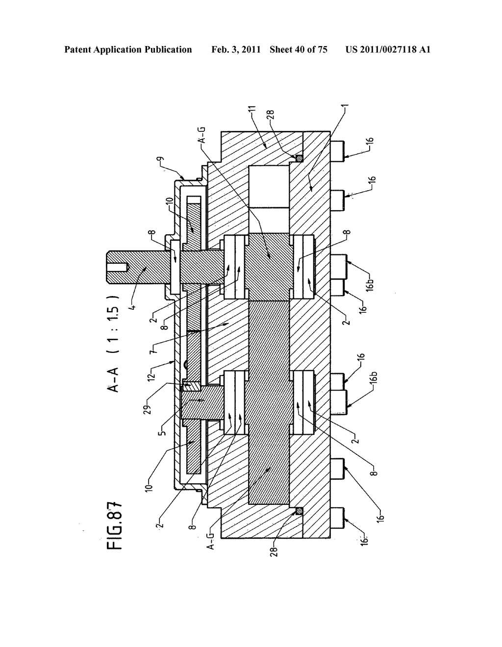 DEVICE WITH ROTARY PISTONS THAT CAN BE USED AS A COMPRESSOR, A PUMP, A VACUUM PUMP, A TURBINE, A MOTOR AND AS OTHER DRIVING AND DRIVEN HYDRAULIC-PNEUMATIC MACHINES - diagram, schematic, and image 41