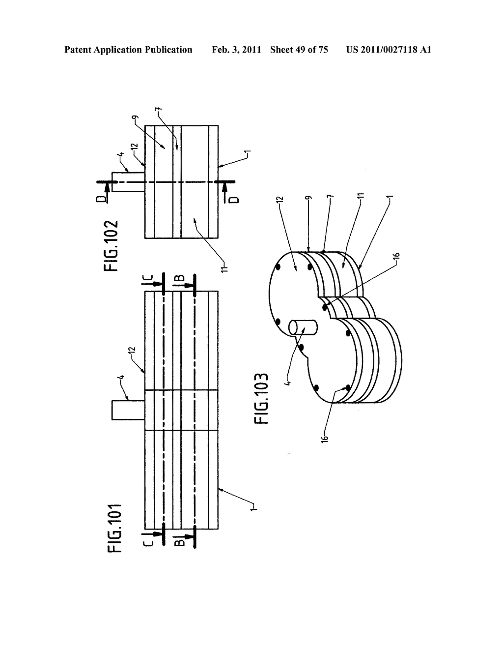 DEVICE WITH ROTARY PISTONS THAT CAN BE USED AS A COMPRESSOR, A PUMP, A VACUUM PUMP, A TURBINE, A MOTOR AND AS OTHER DRIVING AND DRIVEN HYDRAULIC-PNEUMATIC MACHINES - diagram, schematic, and image 50