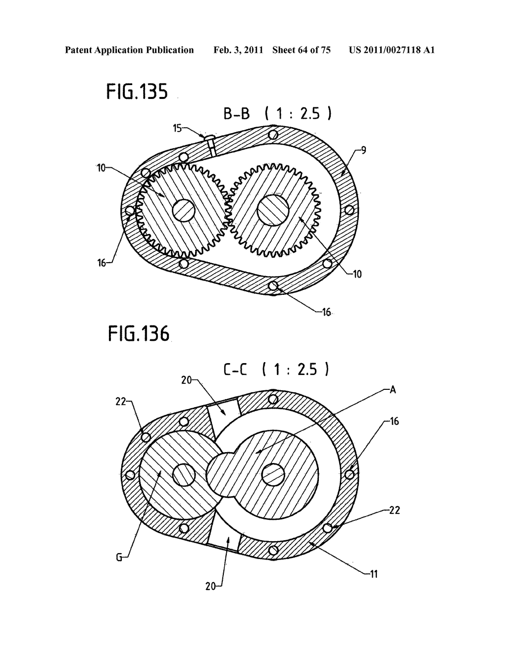 DEVICE WITH ROTARY PISTONS THAT CAN BE USED AS A COMPRESSOR, A PUMP, A VACUUM PUMP, A TURBINE, A MOTOR AND AS OTHER DRIVING AND DRIVEN HYDRAULIC-PNEUMATIC MACHINES - diagram, schematic, and image 65