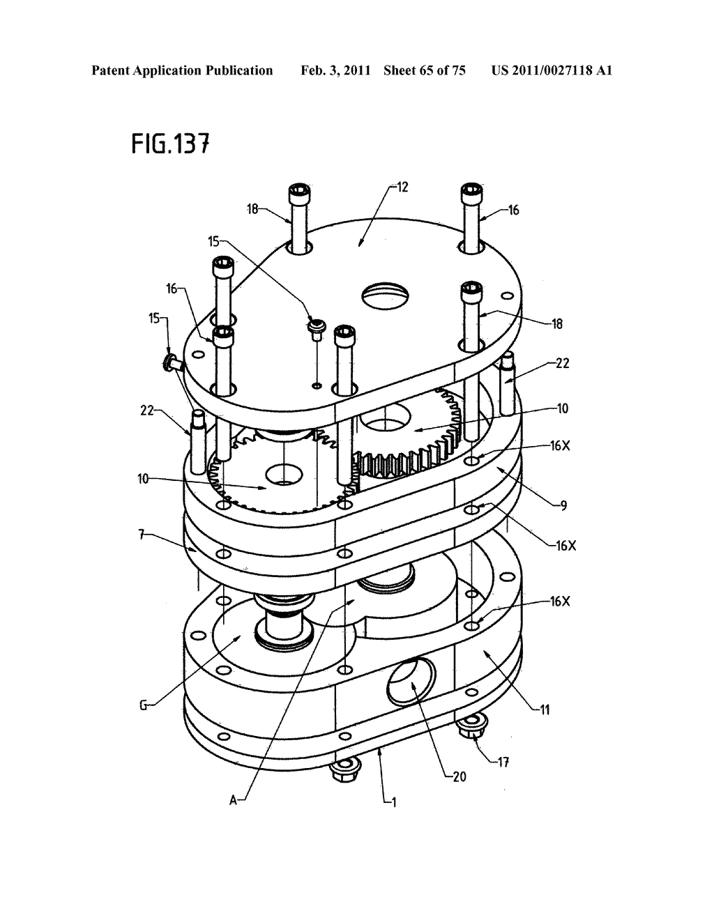 DEVICE WITH ROTARY PISTONS THAT CAN BE USED AS A COMPRESSOR, A PUMP, A VACUUM PUMP, A TURBINE, A MOTOR AND AS OTHER DRIVING AND DRIVEN HYDRAULIC-PNEUMATIC MACHINES - diagram, schematic, and image 66