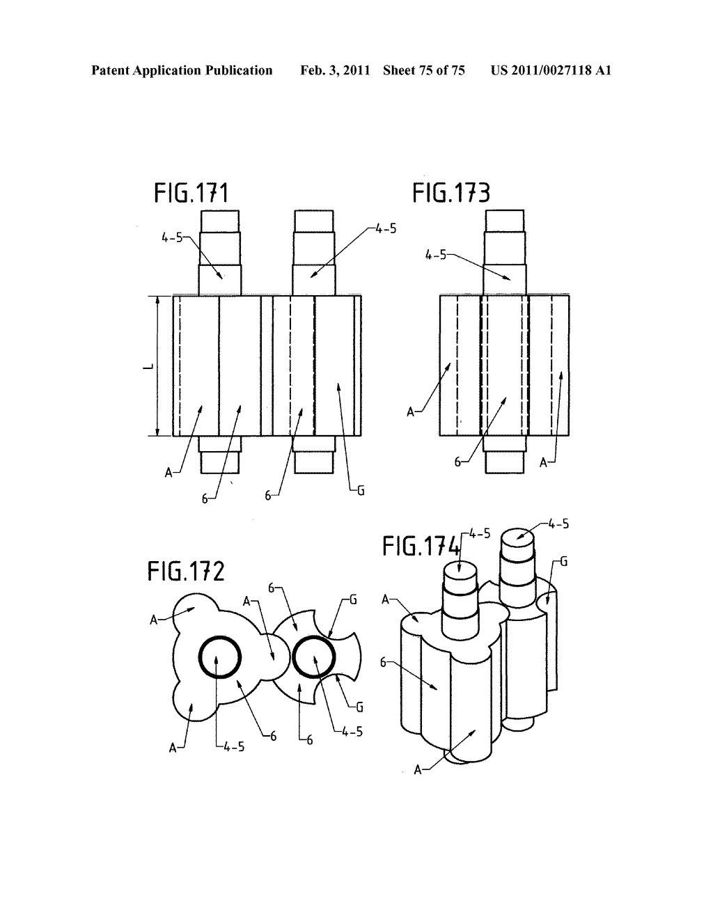 DEVICE WITH ROTARY PISTONS THAT CAN BE USED AS A COMPRESSOR, A PUMP, A VACUUM PUMP, A TURBINE, A MOTOR AND AS OTHER DRIVING AND DRIVEN HYDRAULIC-PNEUMATIC MACHINES - diagram, schematic, and image 76