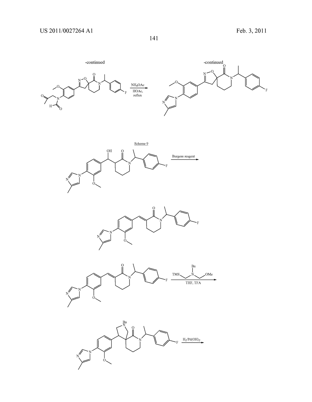 GAMMA SECRETASE MODULATORS FOR THE TREATMENT OF ALZHEIMER'S DISEASE - diagram, schematic, and image 142