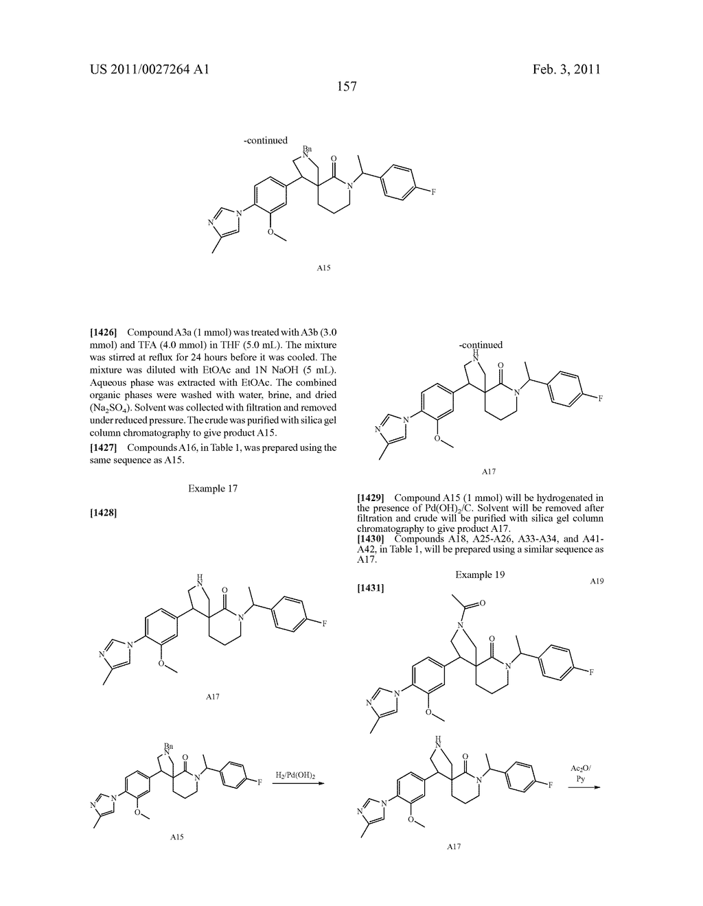 GAMMA SECRETASE MODULATORS FOR THE TREATMENT OF ALZHEIMER'S DISEASE - diagram, schematic, and image 158