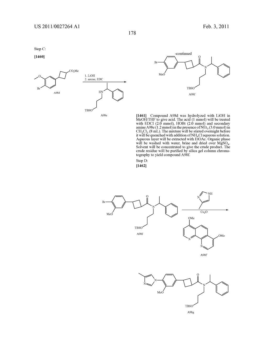 GAMMA SECRETASE MODULATORS FOR THE TREATMENT OF ALZHEIMER'S DISEASE - diagram, schematic, and image 179