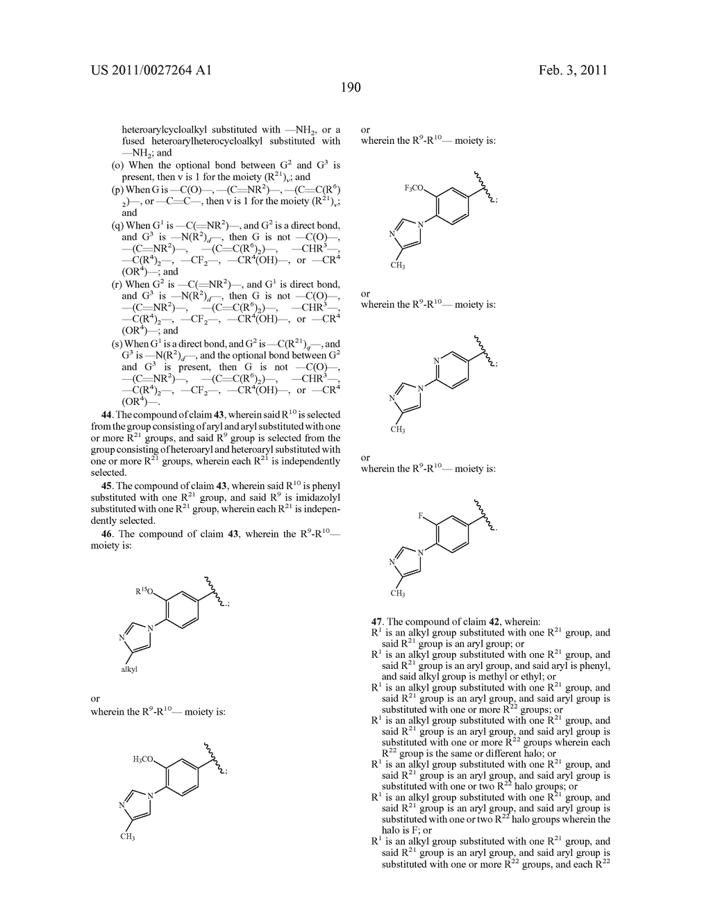GAMMA SECRETASE MODULATORS FOR THE TREATMENT OF ALZHEIMER'S DISEASE - diagram, schematic, and image 191