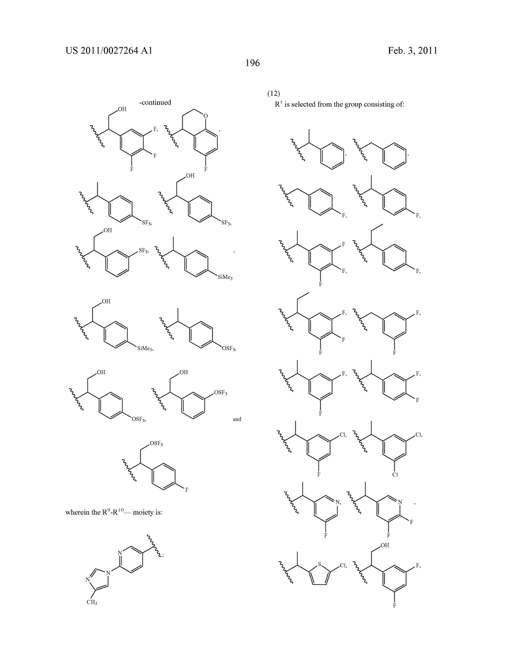 GAMMA SECRETASE MODULATORS FOR THE TREATMENT OF ALZHEIMER'S DISEASE - diagram, schematic, and image 197
