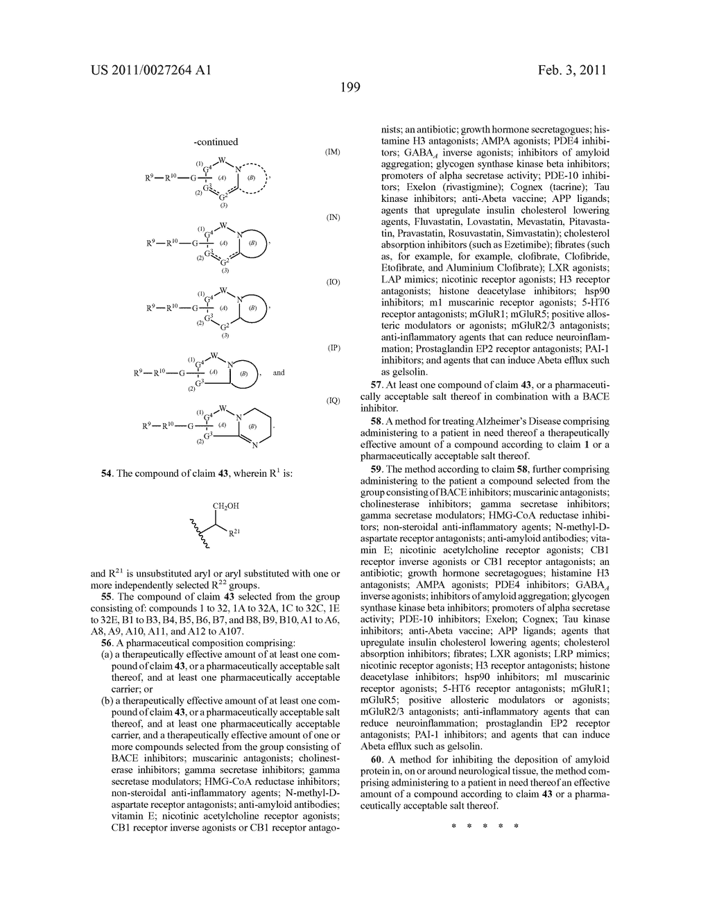 GAMMA SECRETASE MODULATORS FOR THE TREATMENT OF ALZHEIMER'S DISEASE - diagram, schematic, and image 200