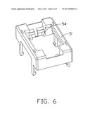 IC socket having restraining mechanism diagram and image