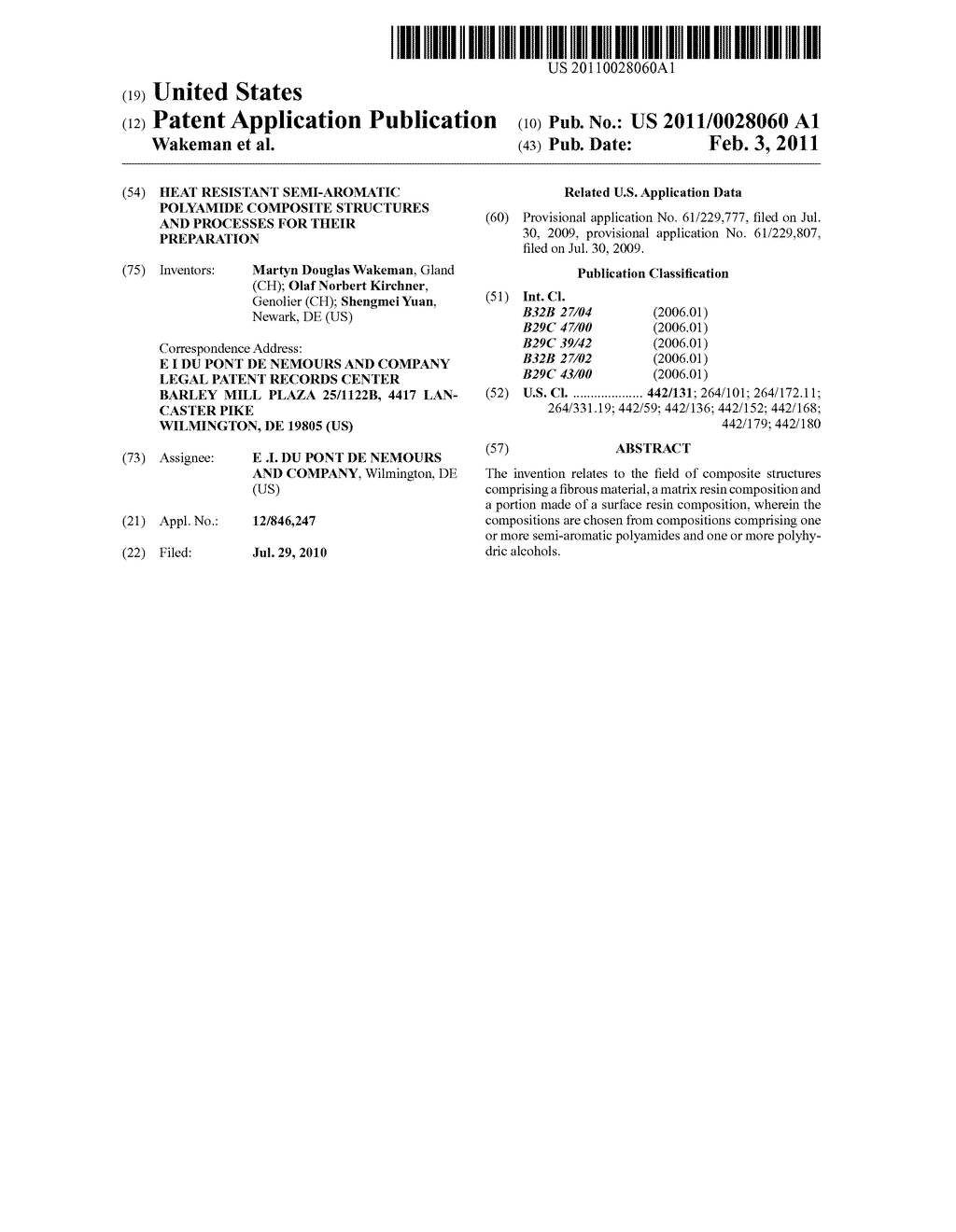 HEAT RESISTANT SEMI-AROMATIC POLYAMIDE COMPOSITE STRUCTURES AND PROCESSES FOR THEIR PREPARATION - diagram, schematic, and image 01