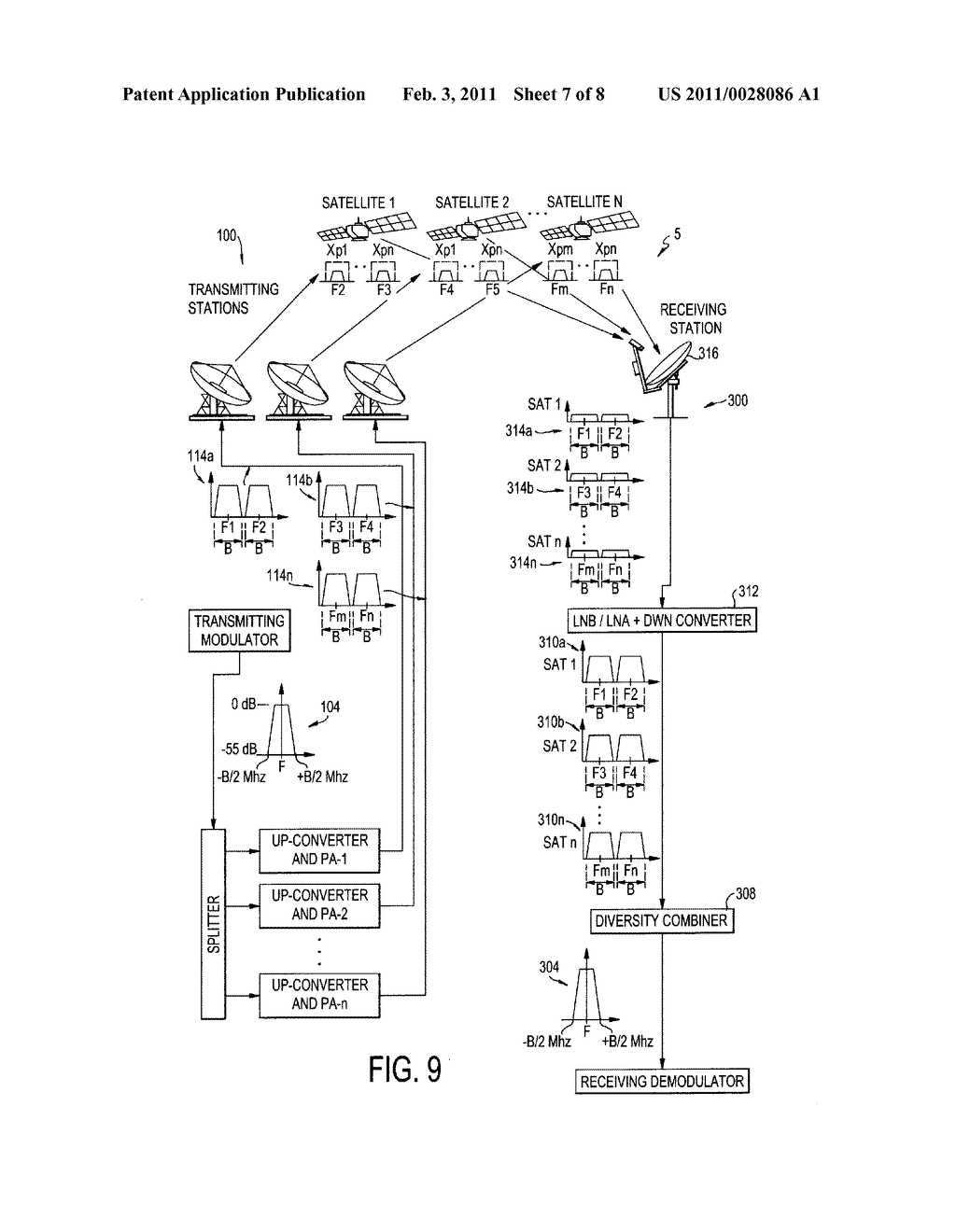 SYSTEM AND METHOD FOR ENABLING ULTRA SMALL APERTURE COMMUNICATION ANTENNA USING SPECTRAL REPLICATION AND COHERENT FREQUENCY AND PHASE COMBINING - diagram, schematic, and image 08