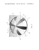 Stability Ball Control Device with Radial Control Surfaces of Increasing Widths diagram and image