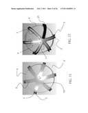 Stability Ball Control Device with Radial Control Surfaces of Increasing Widths diagram and image