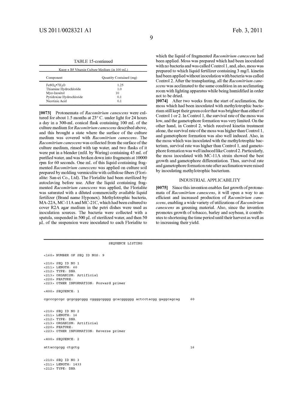 METHOD AND BACTERIUM FOR PROMOTING THE GROWTH OF RACOMITRIUM CANESCENS AND SEED PLANTS - diagram, schematic, and image 17