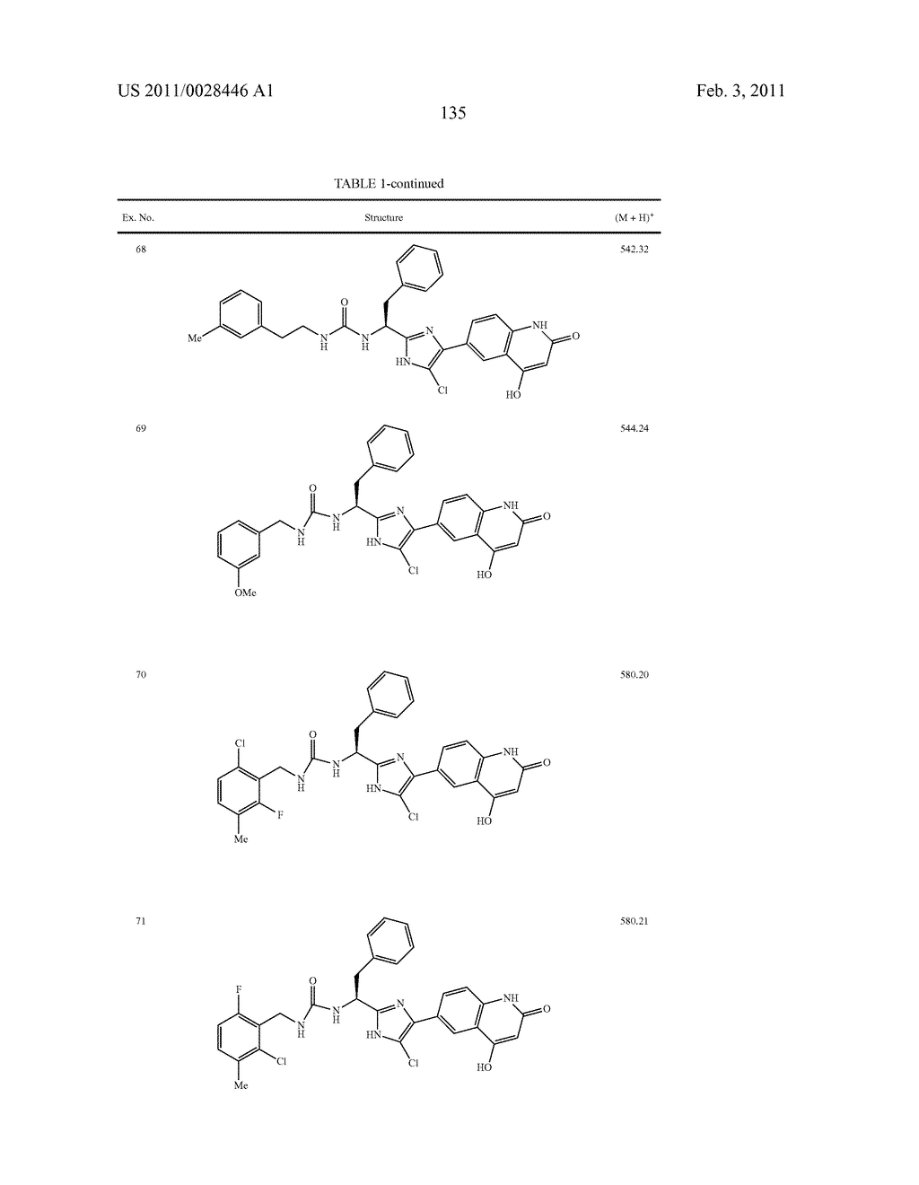 ARYLPROPIONAMIDE, ARYLACRYLAMIDE, ARYLPROPYNAMIDE, OR ARYLMETHYLUREA ANALOGS AS FACTOR XIA INHIBITORS - diagram, schematic, and image 136