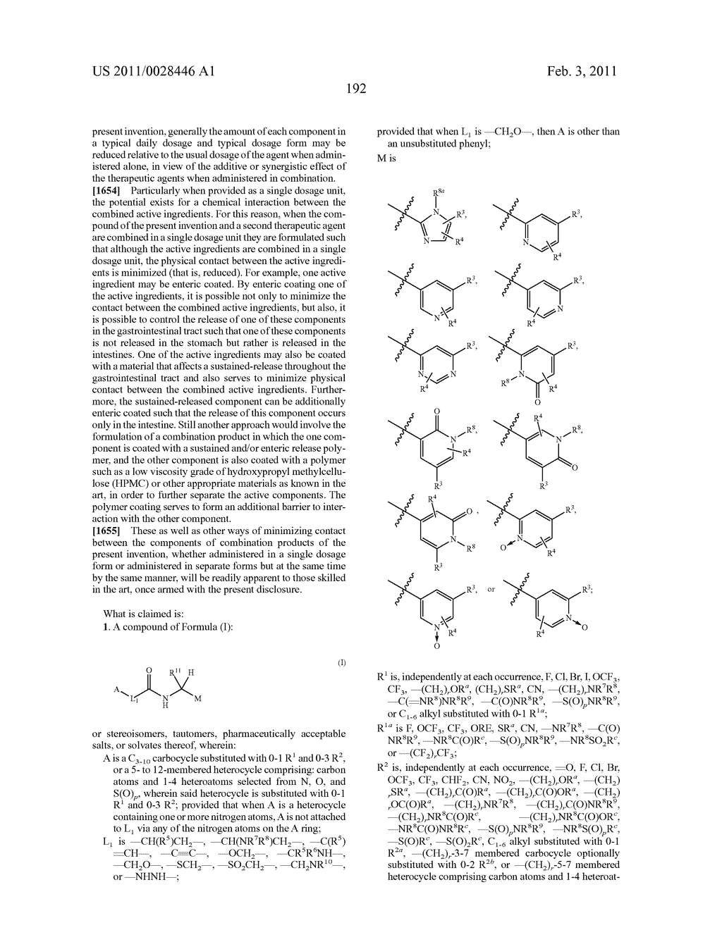 ARYLPROPIONAMIDE, ARYLACRYLAMIDE, ARYLPROPYNAMIDE, OR ARYLMETHYLUREA ANALOGS AS FACTOR XIA INHIBITORS - diagram, schematic, and image 193