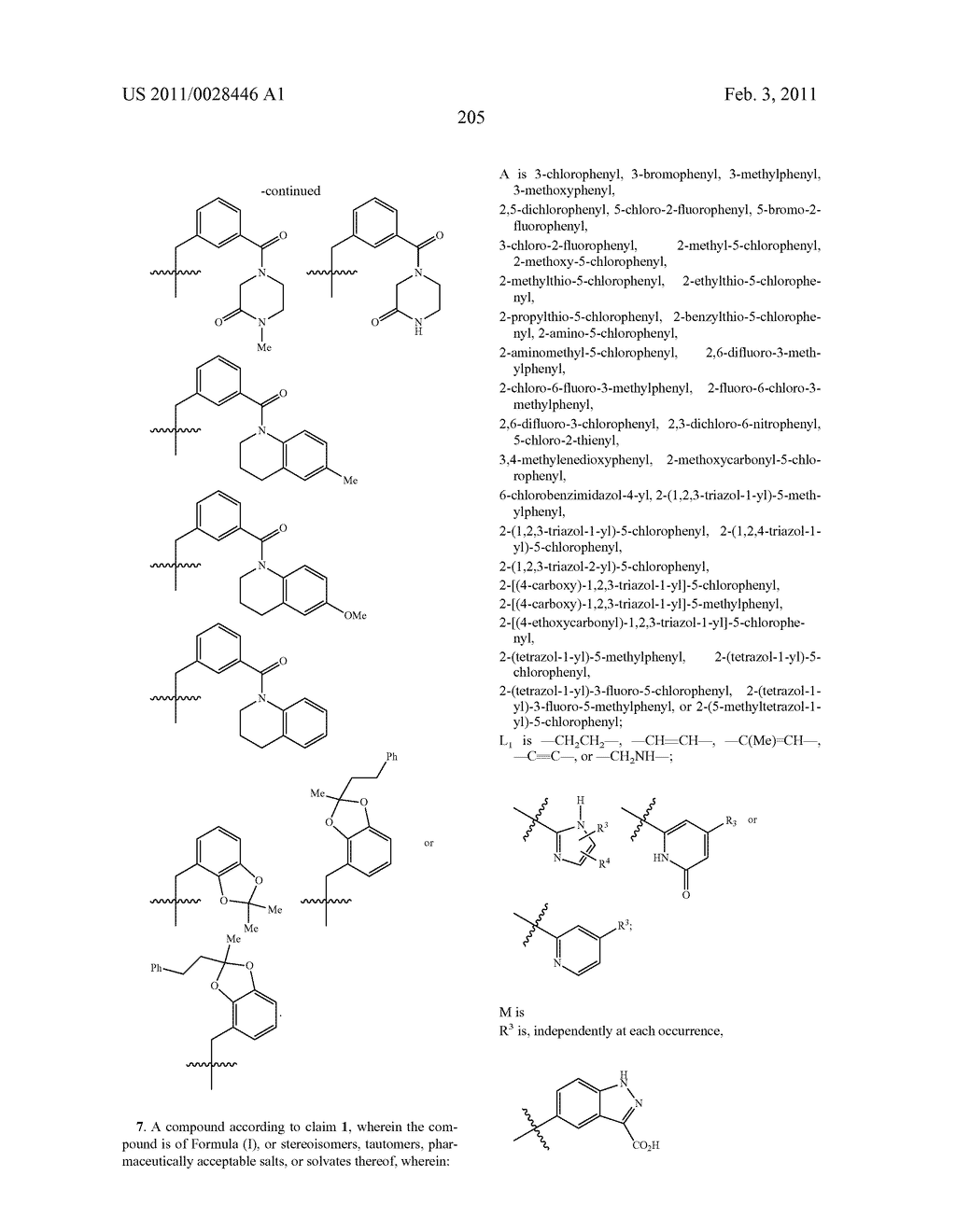 ARYLPROPIONAMIDE, ARYLACRYLAMIDE, ARYLPROPYNAMIDE, OR ARYLMETHYLUREA ANALOGS AS FACTOR XIA INHIBITORS - diagram, schematic, and image 206