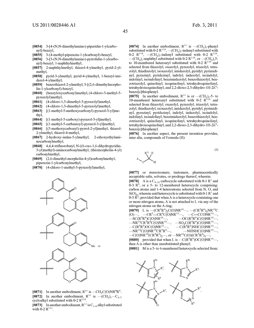 ARYLPROPIONAMIDE, ARYLACRYLAMIDE, ARYLPROPYNAMIDE, OR ARYLMETHYLUREA ANALOGS AS FACTOR XIA INHIBITORS - diagram, schematic, and image 46