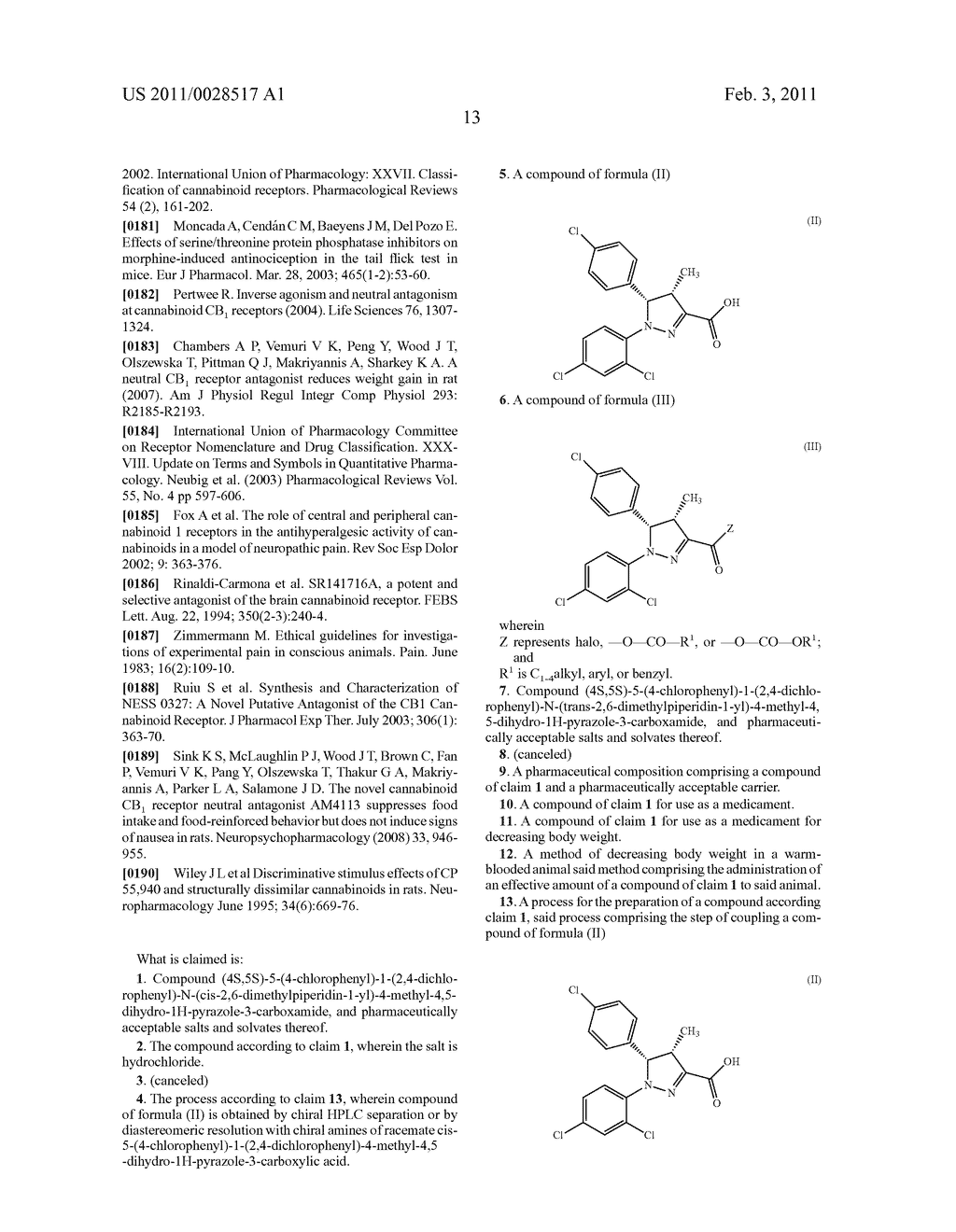 4-METHYL-4,5-DIHYDRO-1H-PYRAZOLE-3-CARBOXAMIDE USEFUL AS A CANNABINOID CB1 NEUTRAL ANTAGONIST - diagram, schematic, and image 21