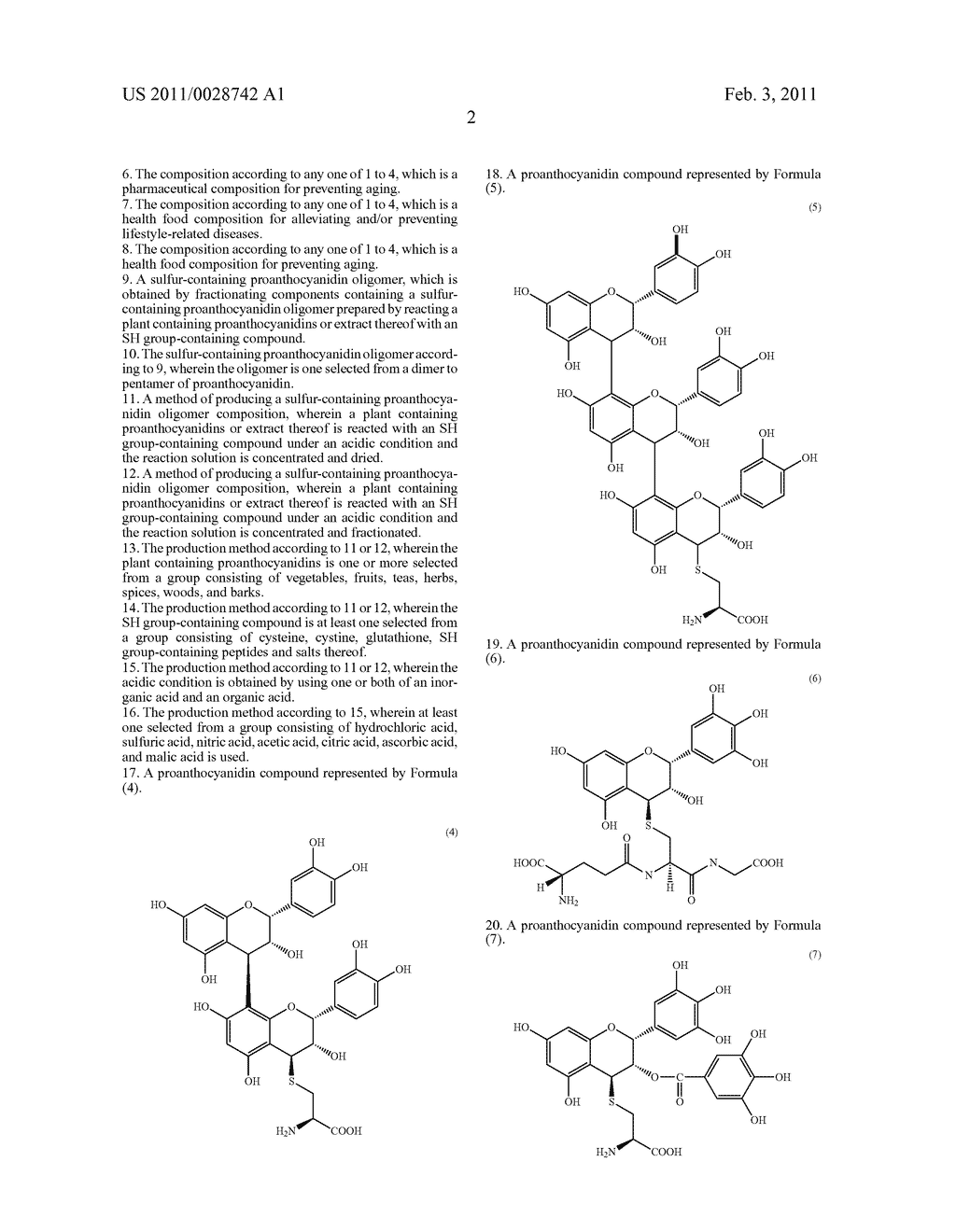 SULFUR-CONTAINING PROANTHOCYANIDIN OLIGOMER COMPOSITION AND PRODUCTION METHOD THEREOF - diagram, schematic, and image 16