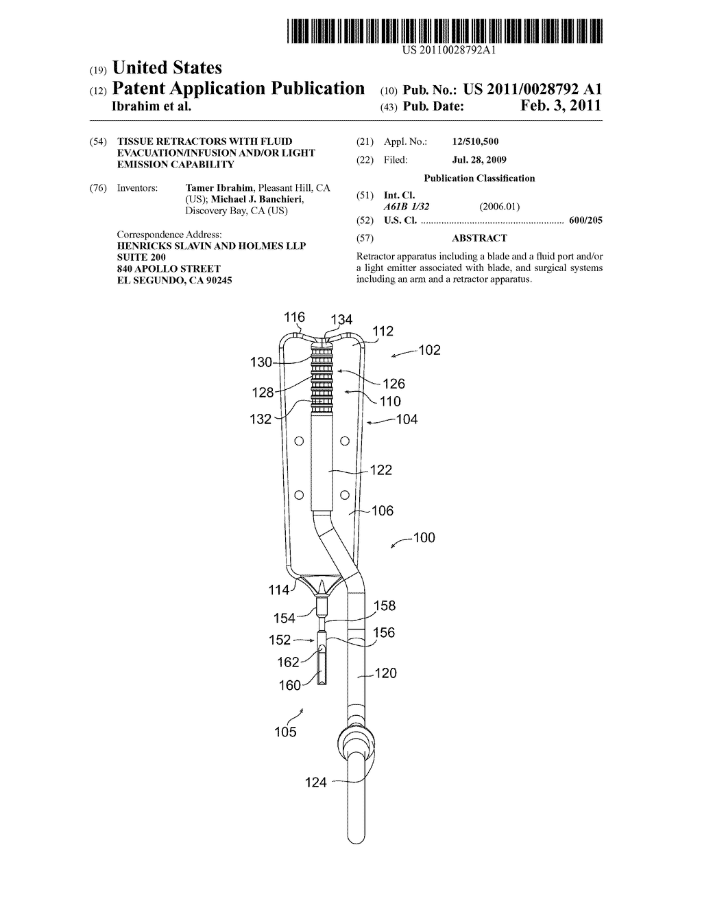 TISSUE RETRACTORS WITH FLUID EVACUATION/INFUSION AND/OR LIGHT EMISSION CAPABILITY - diagram, schematic, and image 01